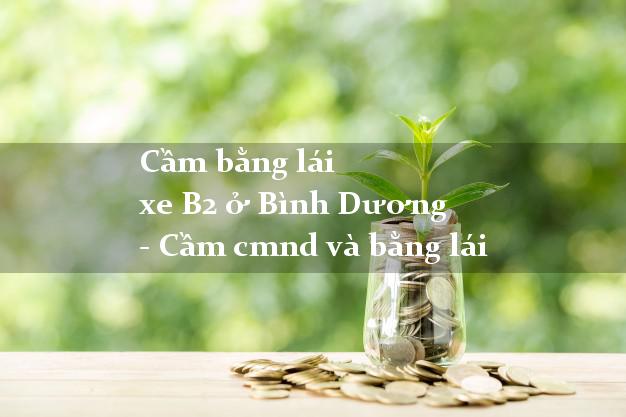 Cầm bằng lái xe B2 ở Bình Dương - Cầm cmnd và bằng lái